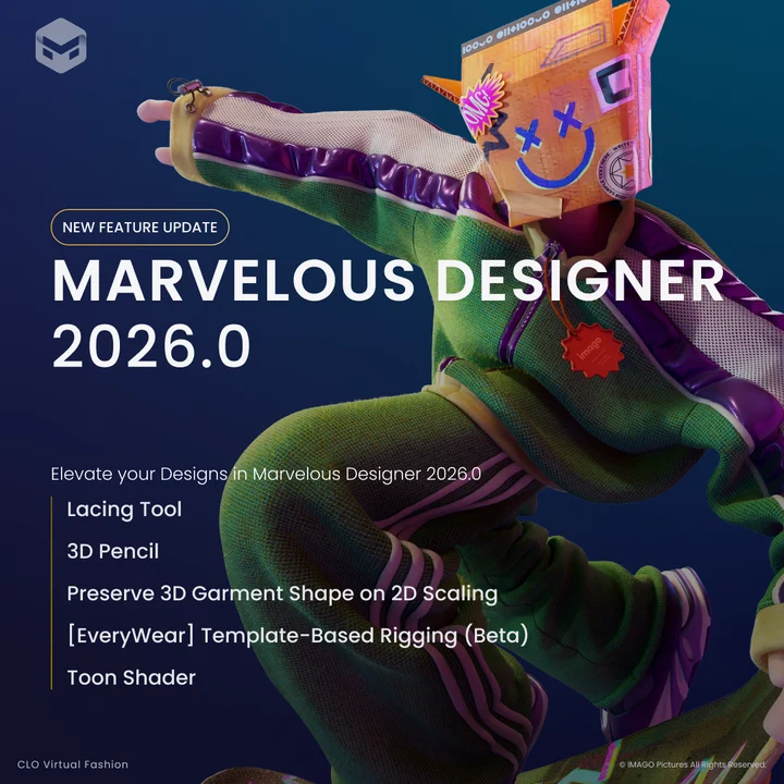 Marvelous Designer New Rips Update to Marvelous Designer 2026.0 Today! | Marvelous Designer News