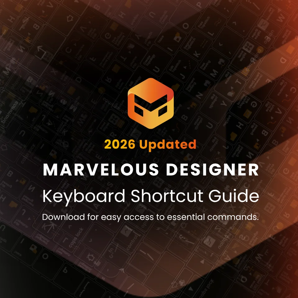 📣 Marvelous Designer Shortcut Guide is Here 🎹 | Marvelous Designer News