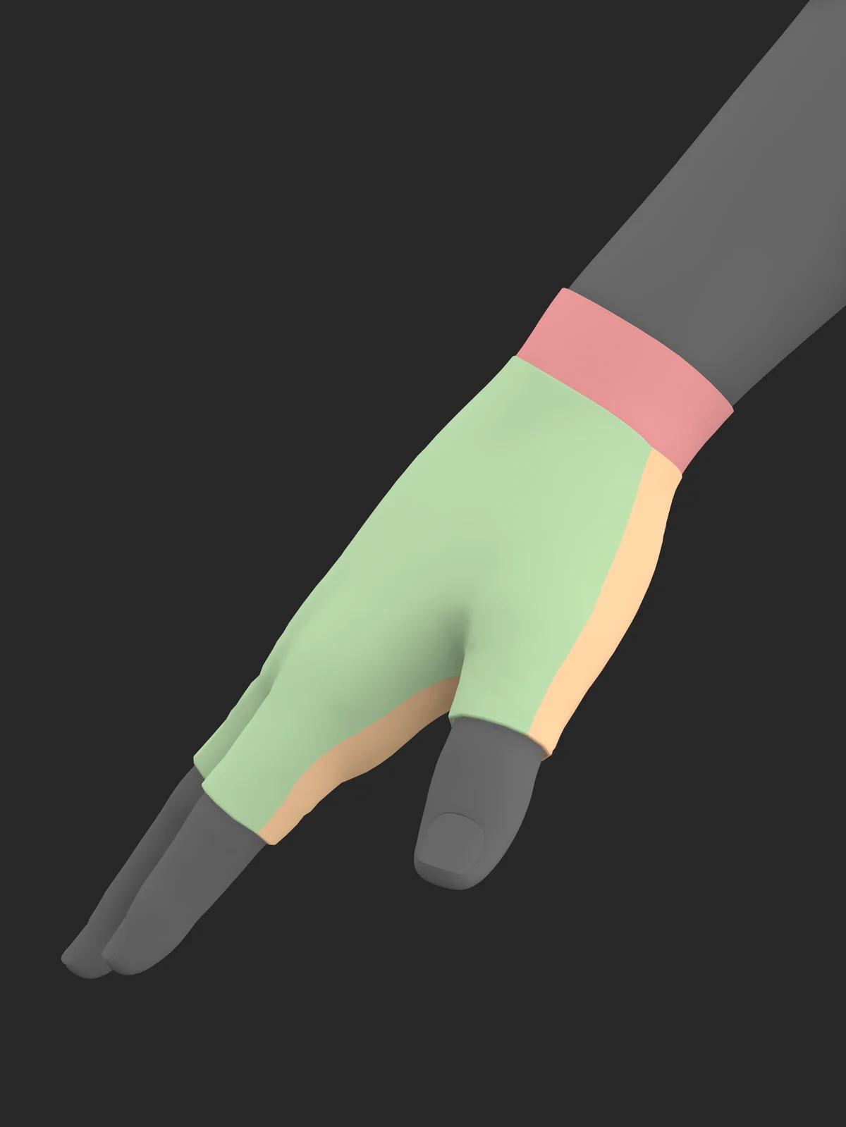 Basic fingerless gloves / Genesis 8 | 3D Model - CONNECT
