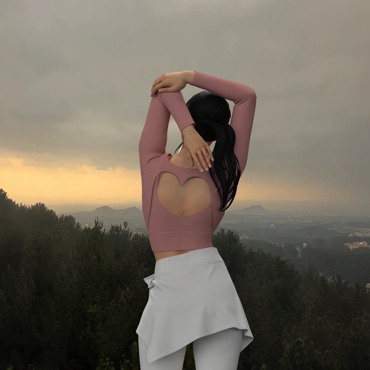Athleisure_top and bottom SET | 3D Model - CONNECT