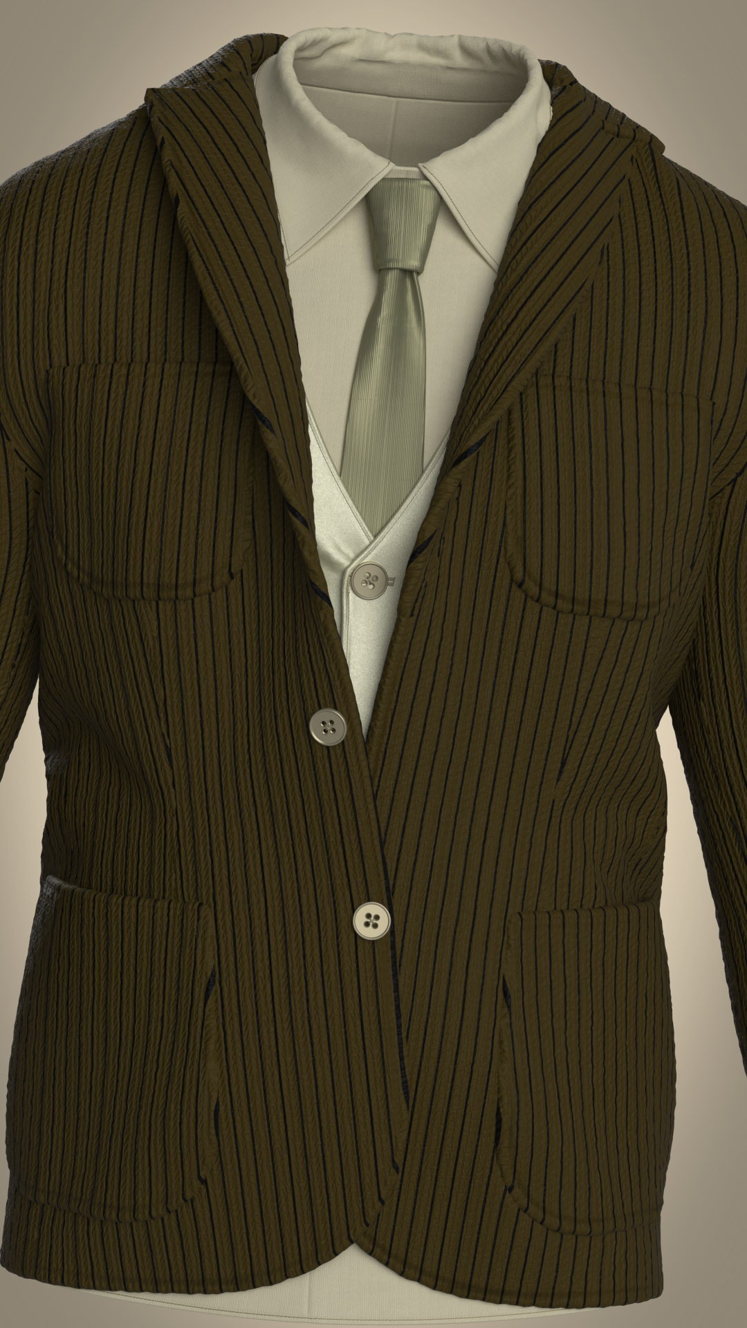 mens coat and vesy | 3D Model - CONNECT
