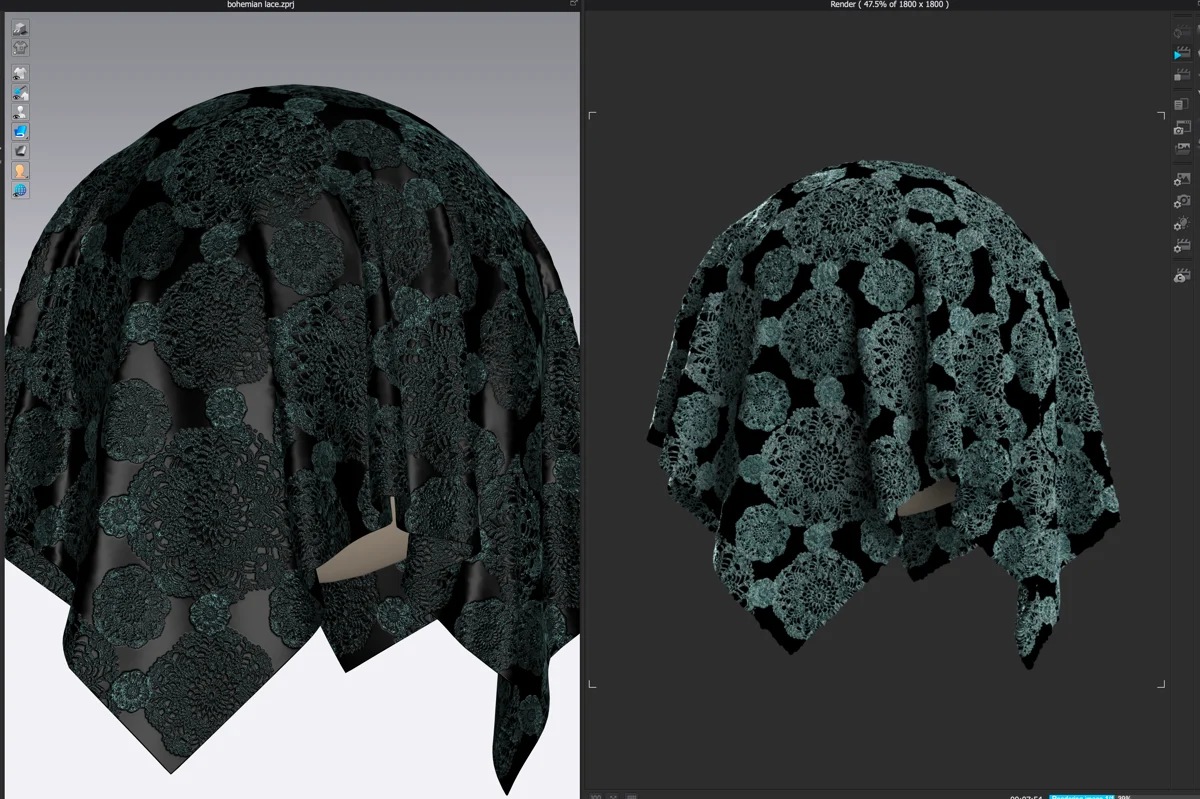 life flower lace with bace | 3D Model - CONNECT