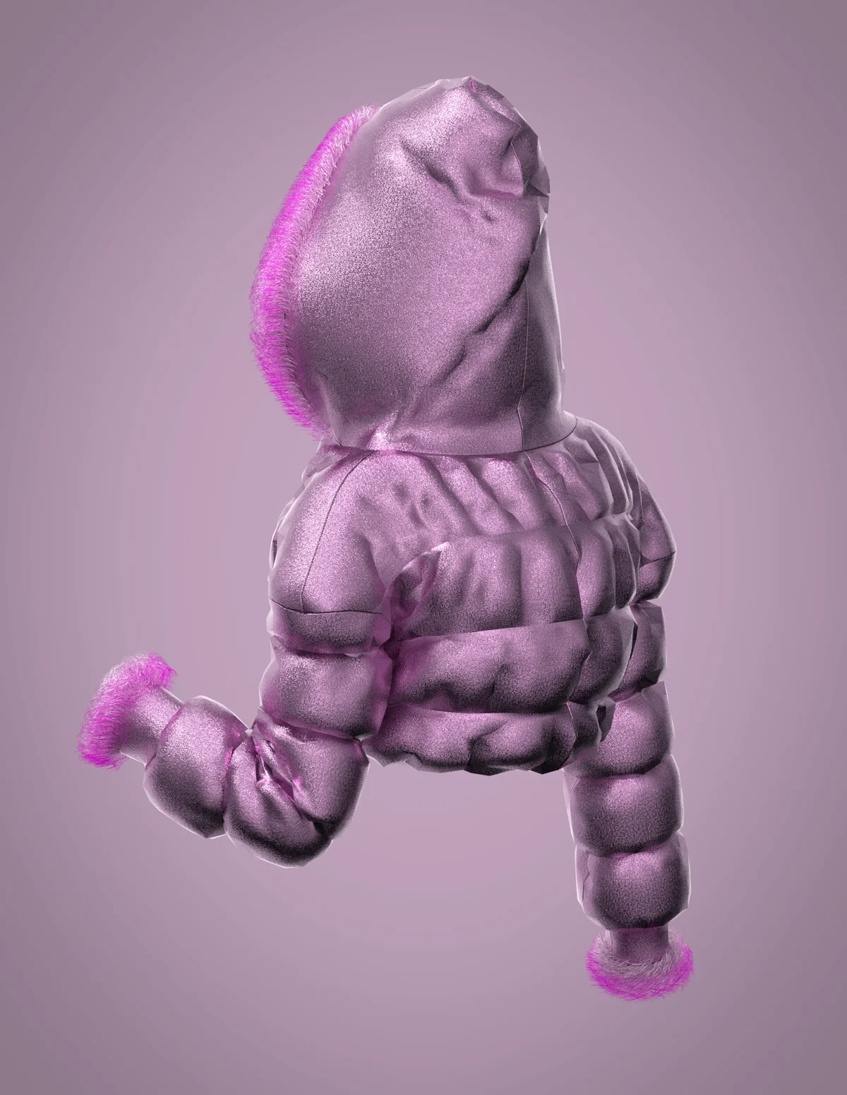 pink puffer | 3D Model - CONNECT