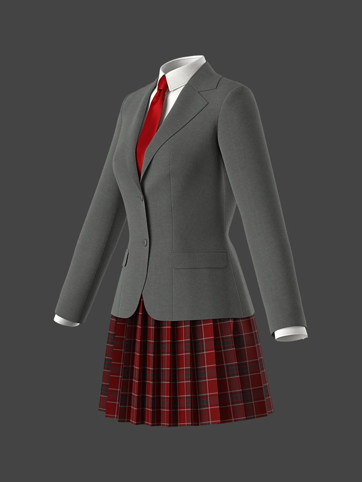 High School Uniform F5 | 3D Model - CONNECT