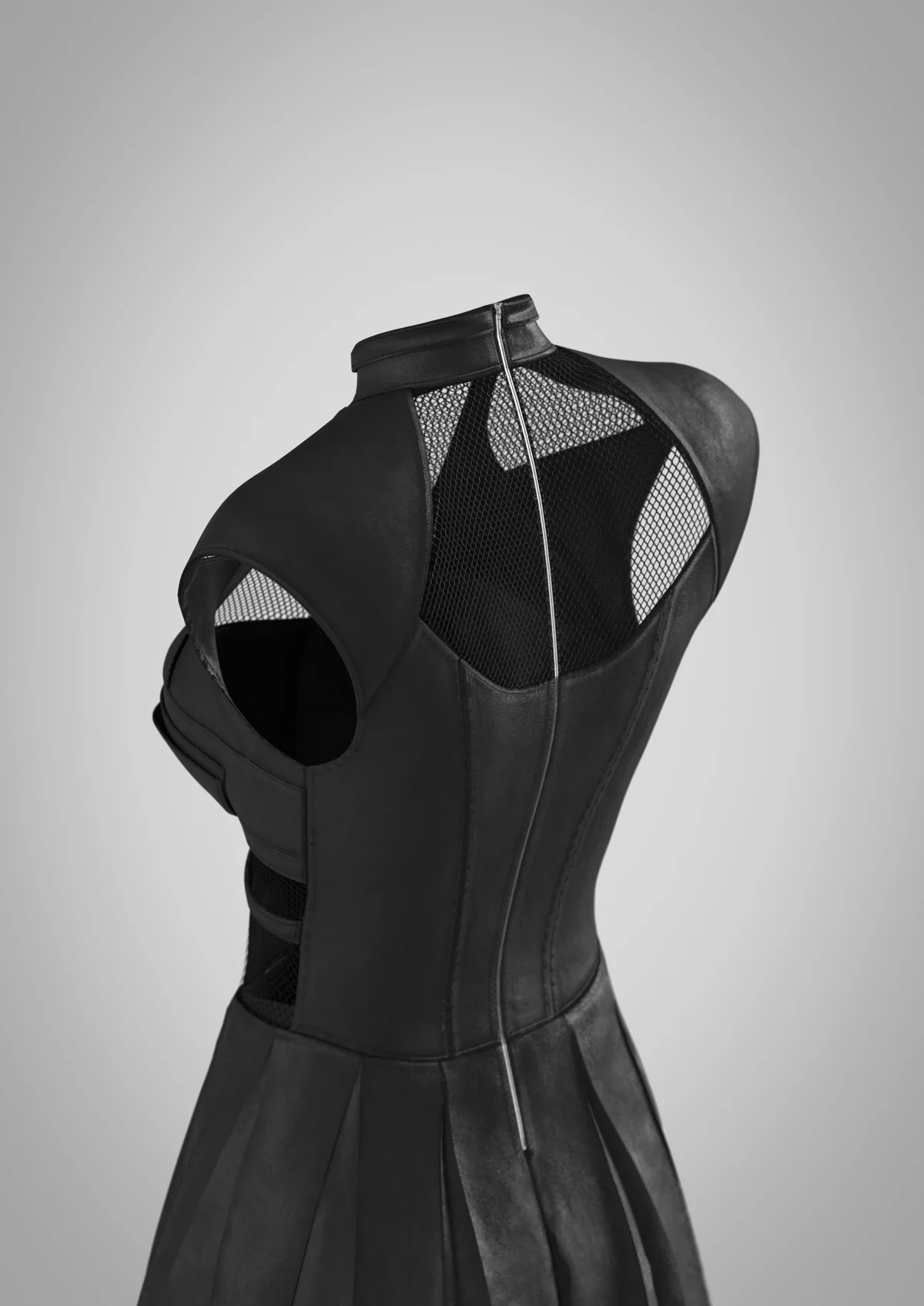 Women's future Goth Dress MYN15 | 3D Model - CONNECT