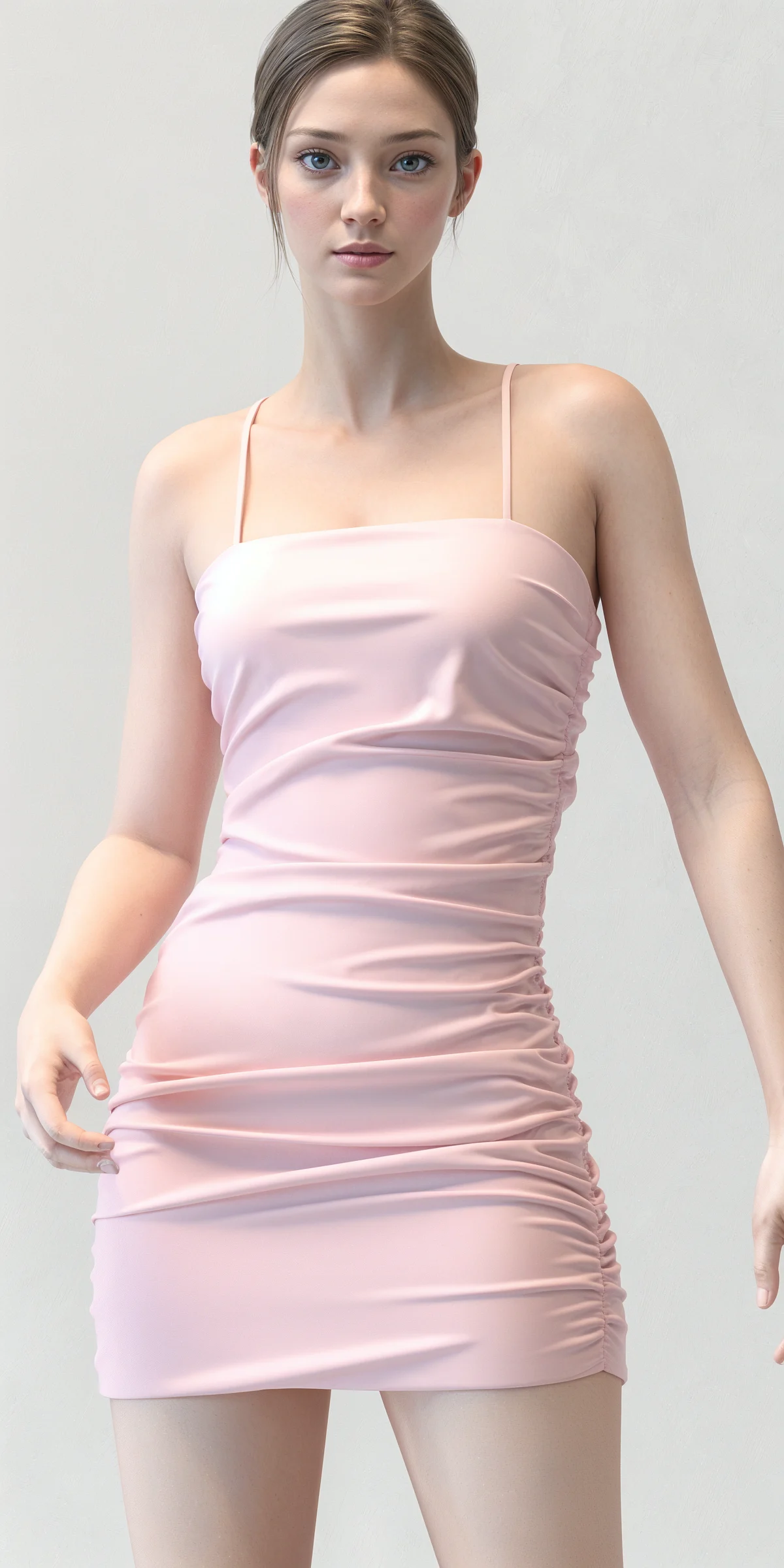 ai mini dress AI White Bodycon Mini Tennis Tunic Dress  YUGA Lifestyle