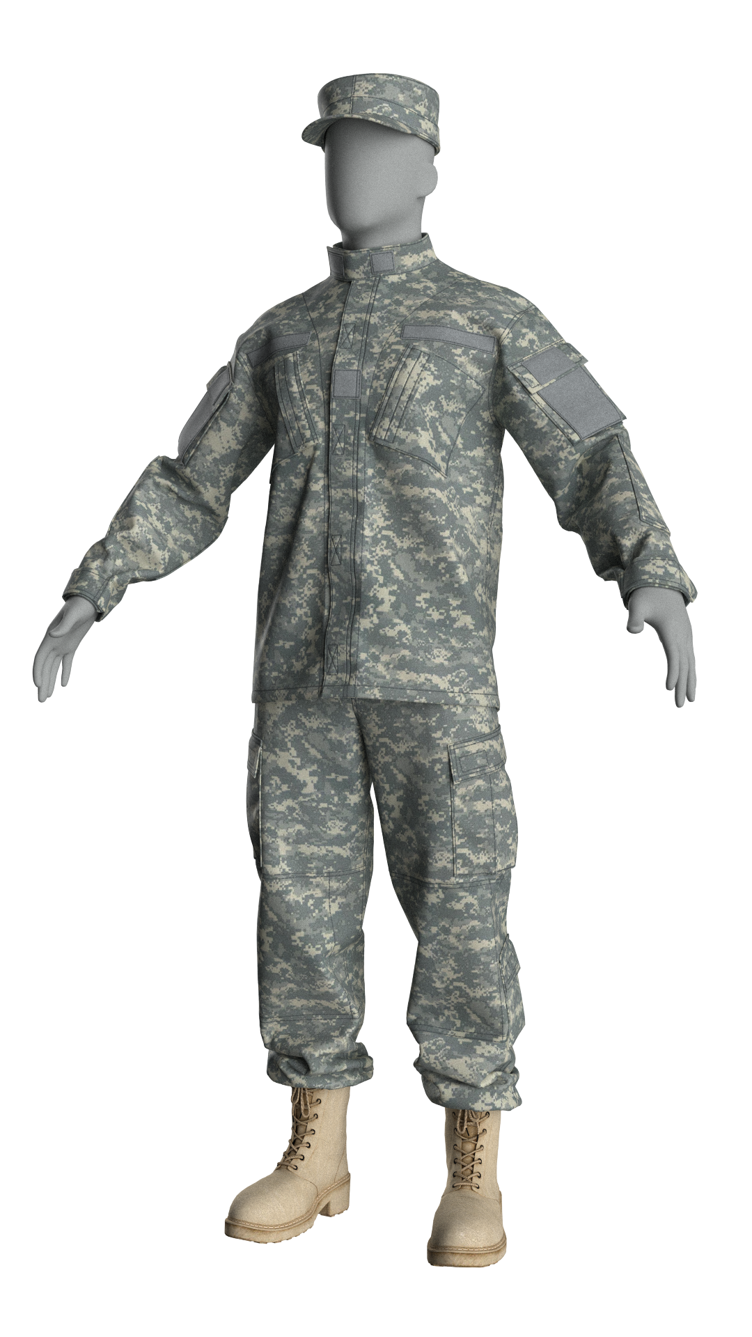 ACU Army Combat Uniform | 3D Model - CONNECT