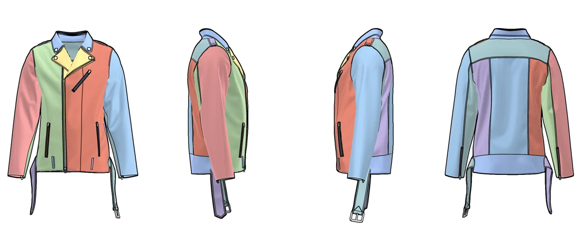 Base biker jacket | 3D Model - CONNECT