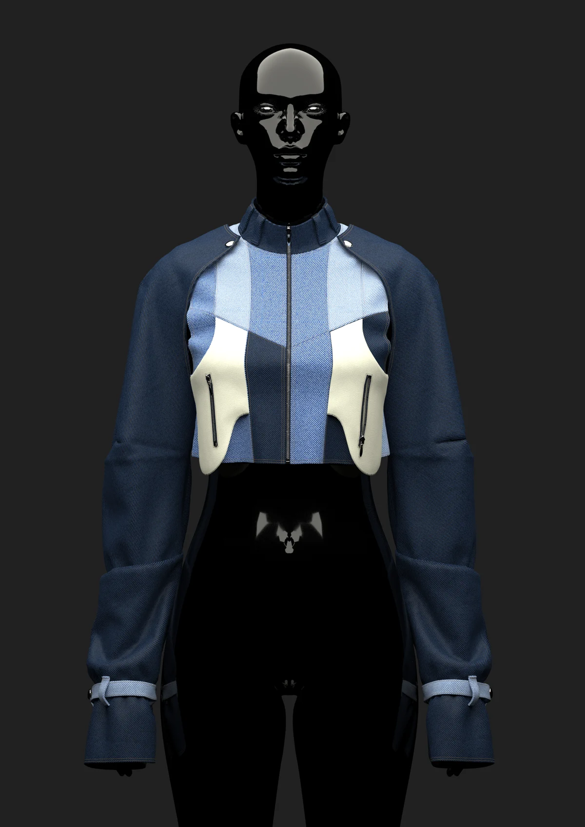 Modular denim outfit | 3D Model - CONNECT