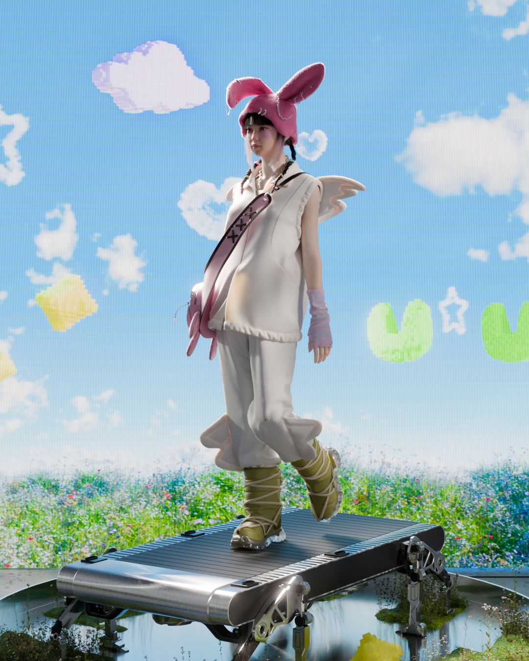 New Jeans Hanni x PUBG | 3D Model - CONNECT