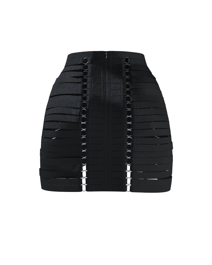 Bands Skirt with Garters | 3D Model - CONNECT