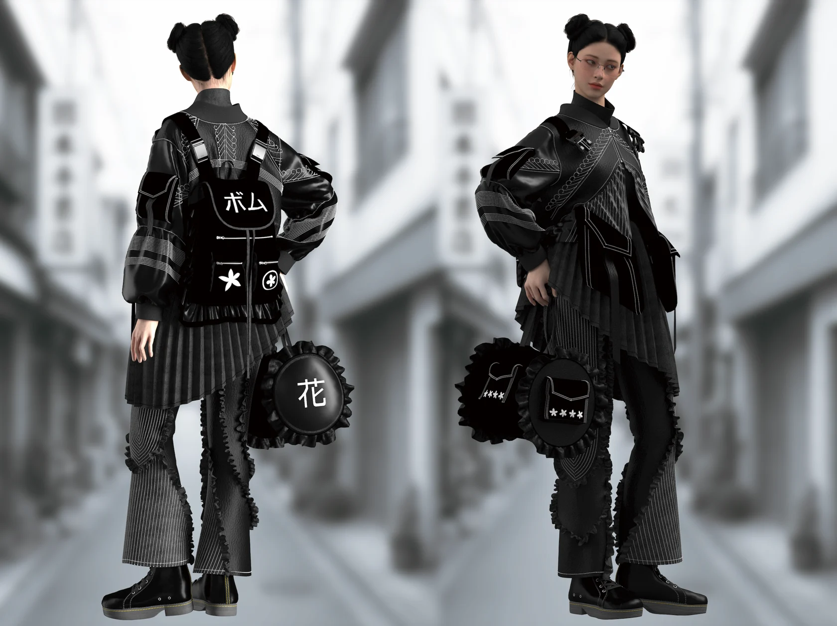 3D 花と爆 (Hana to Baku) Model