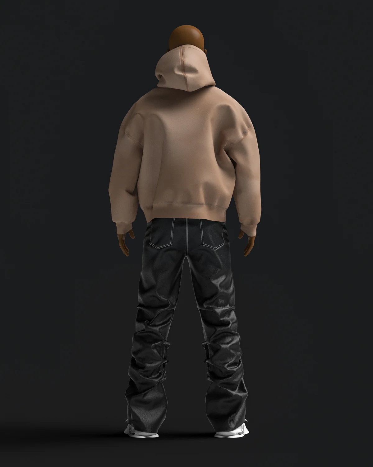 Leather pants and Boxy hoodie | 3D Model - CONNECT