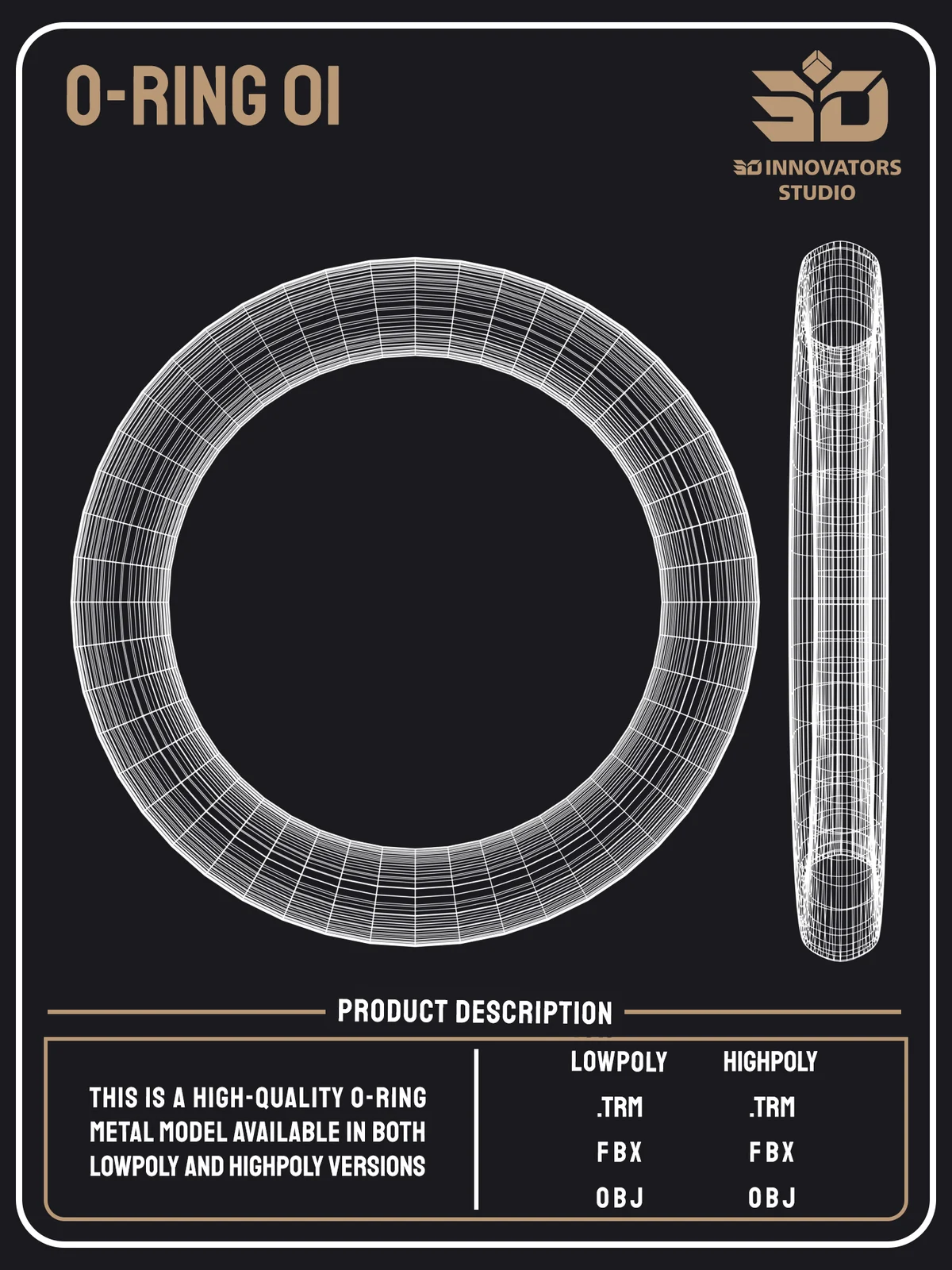 SQ_O-Ring-01_Highpoly | 3D Model - CONNECT