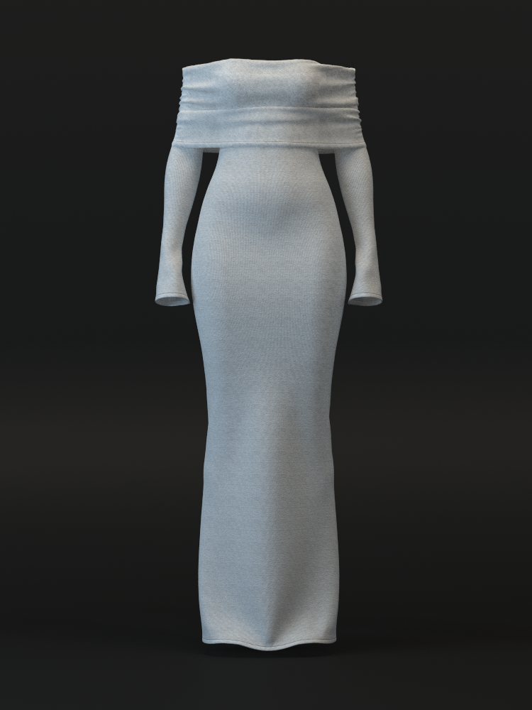 Off Shoulder Bodycon Dress | 3D Model - CONNECT