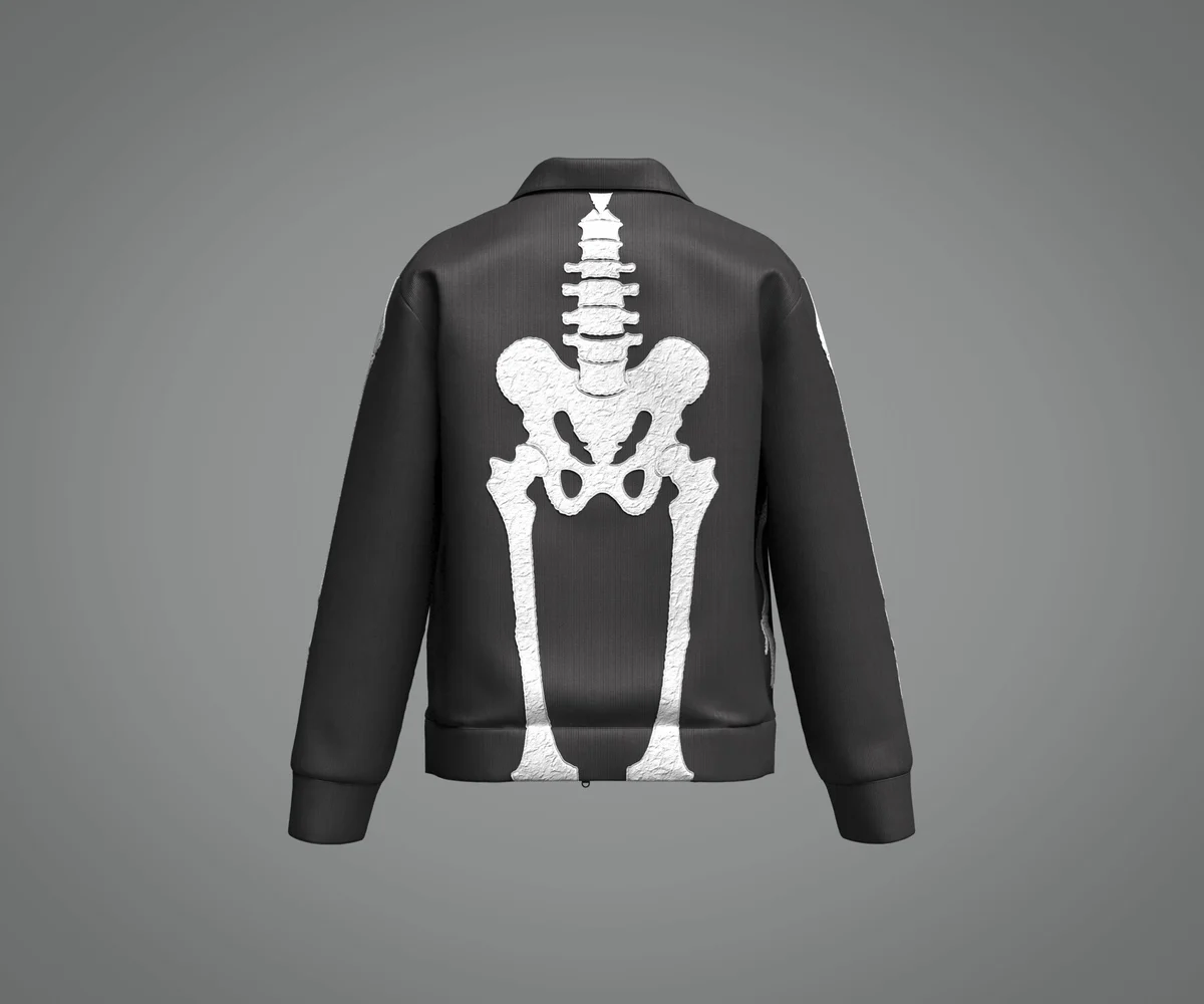 Male Skeleton Jacket | 3D Model - CONNECT