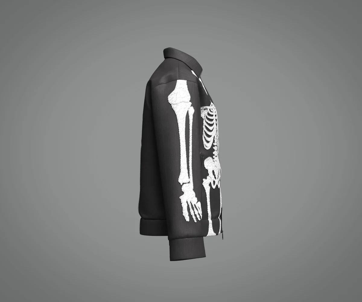 Male Skeleton Jacket | 3D Model - CONNECT