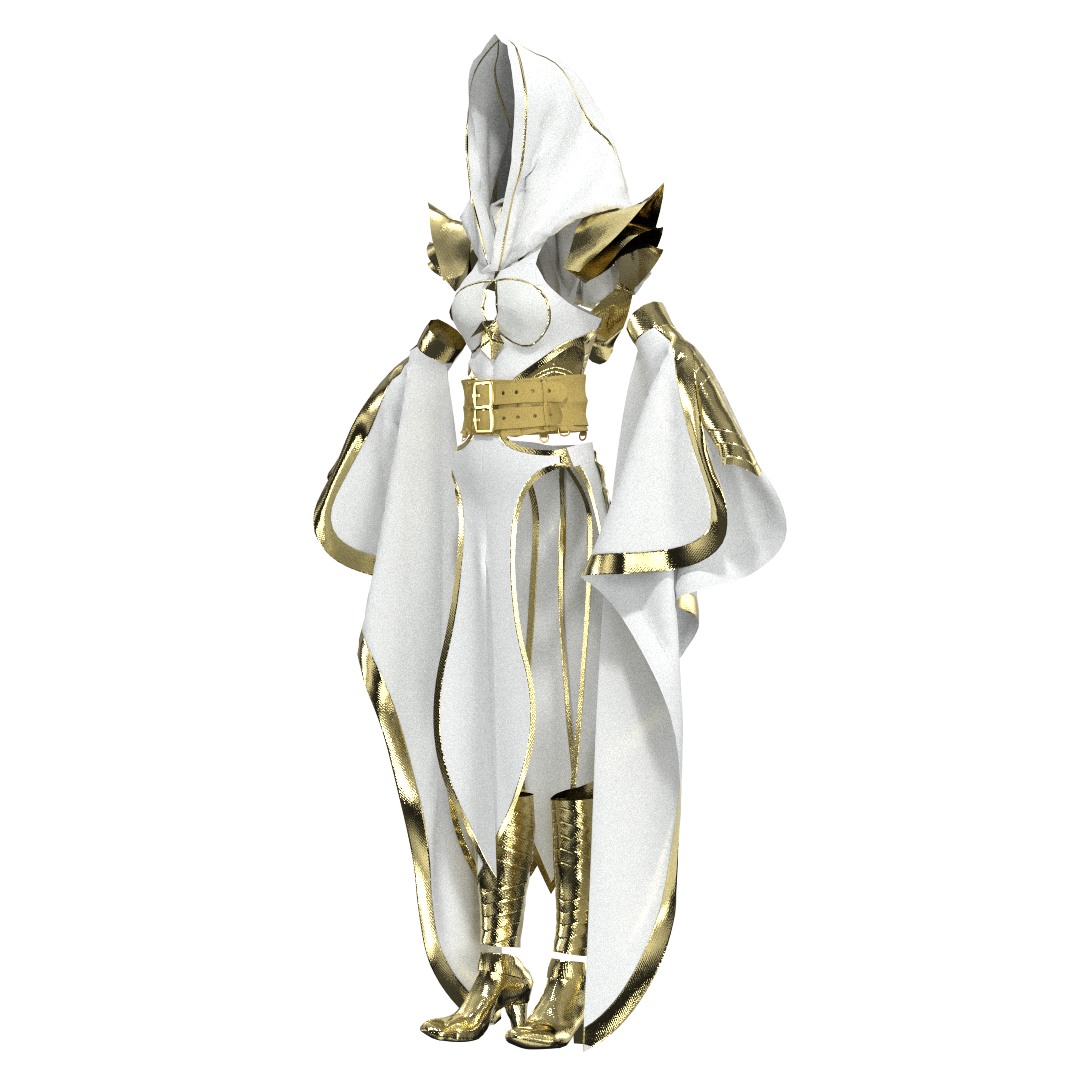 Fantasy Mage Armor Outfit Enchanted Robe | 3D Model - CONNECT