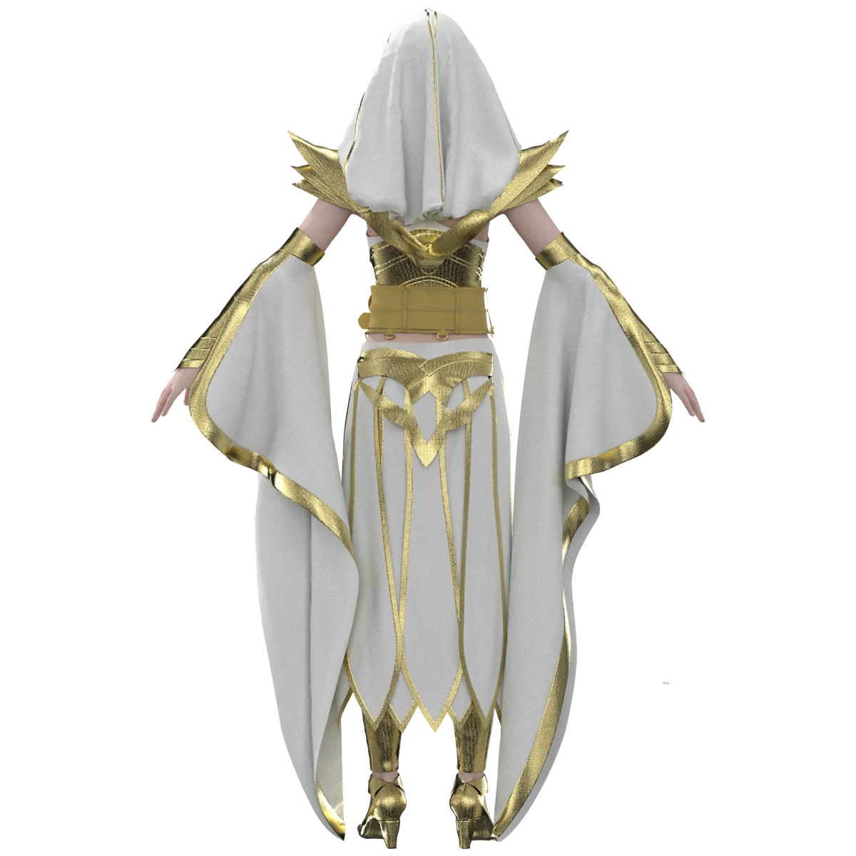 Fantasy Mage Armor Outfit Enchanted Robe | 3D Model - CONNECT