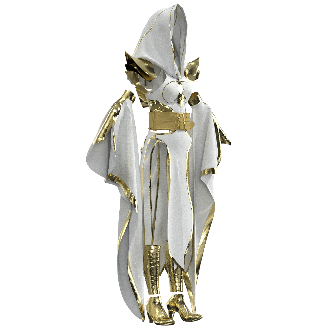 Fantasy Mage Armor Outfit Enchanted Robe | 3D Model - CONNECT