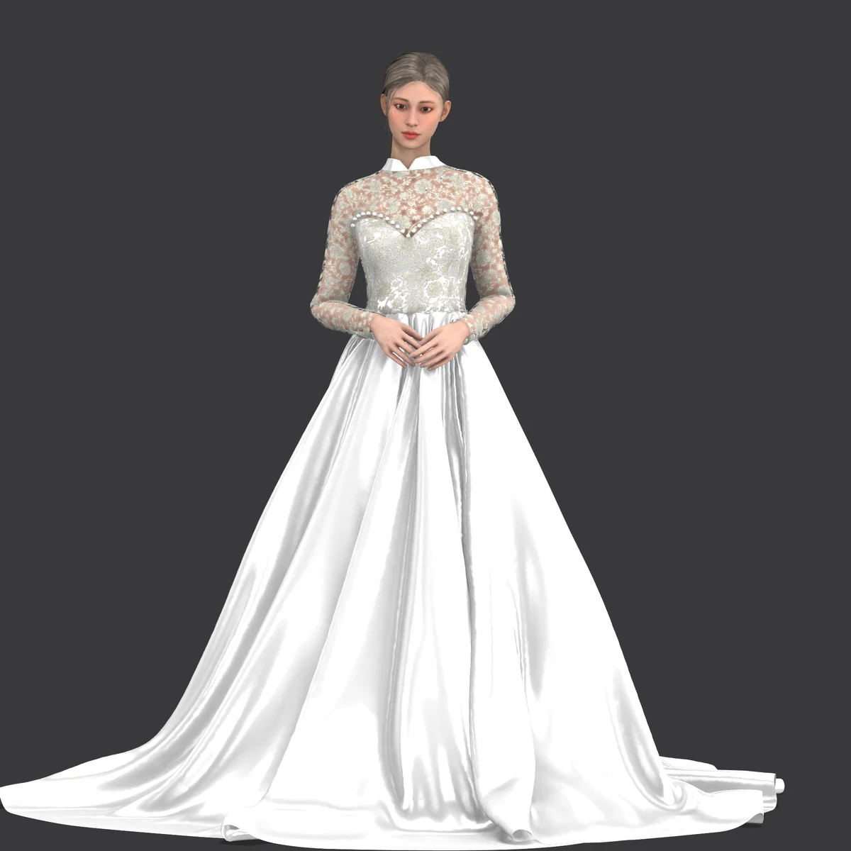 wedding dress | 3D Model - CONNECT