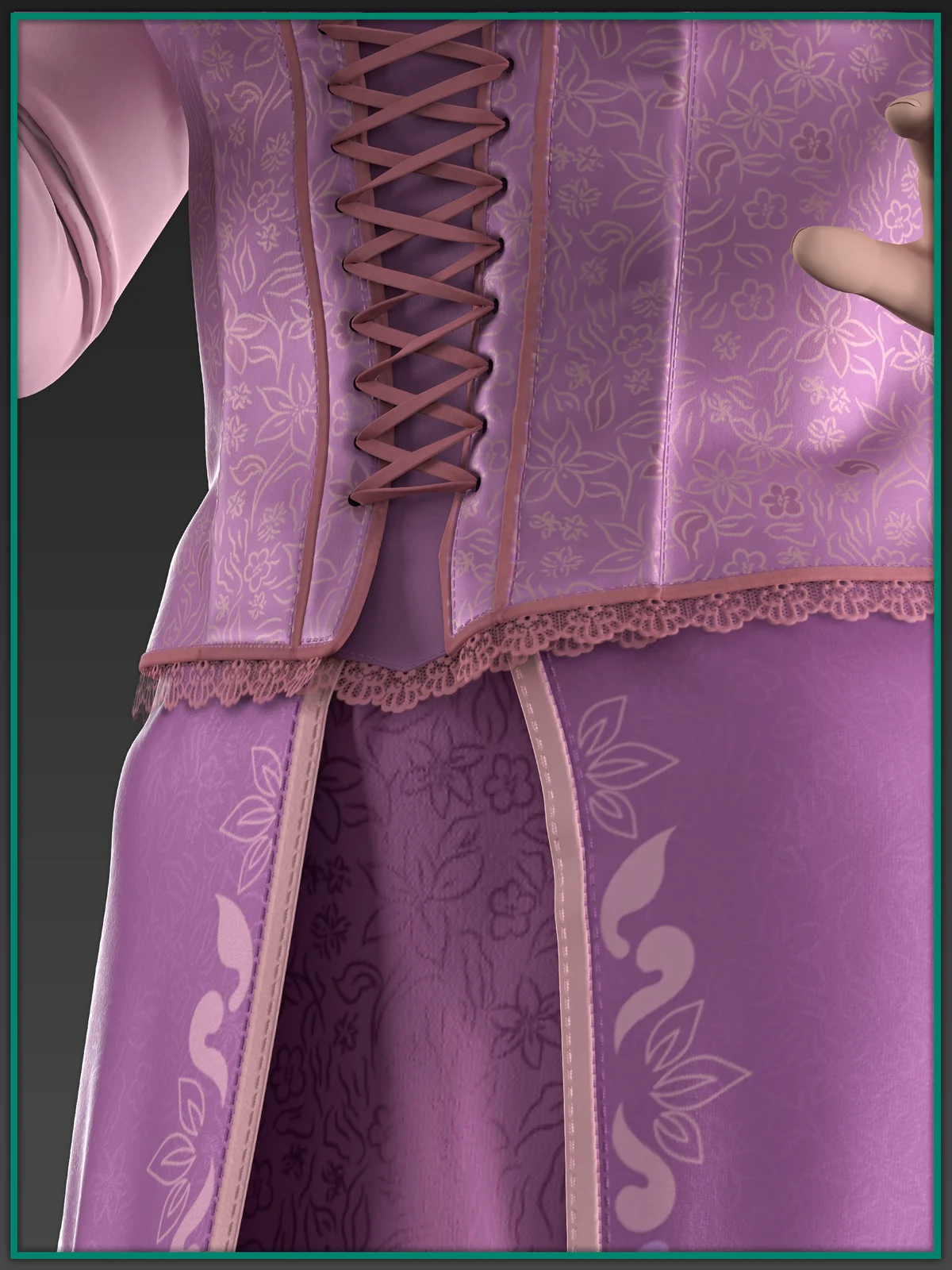 rapunzel corset dress Rapunzel Corset Costume  Silver Leaf Costumes