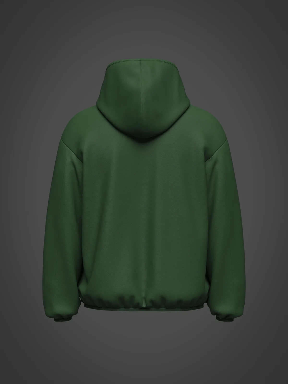 Half Zip Oversized Jacket | 3D Model - CONNECT