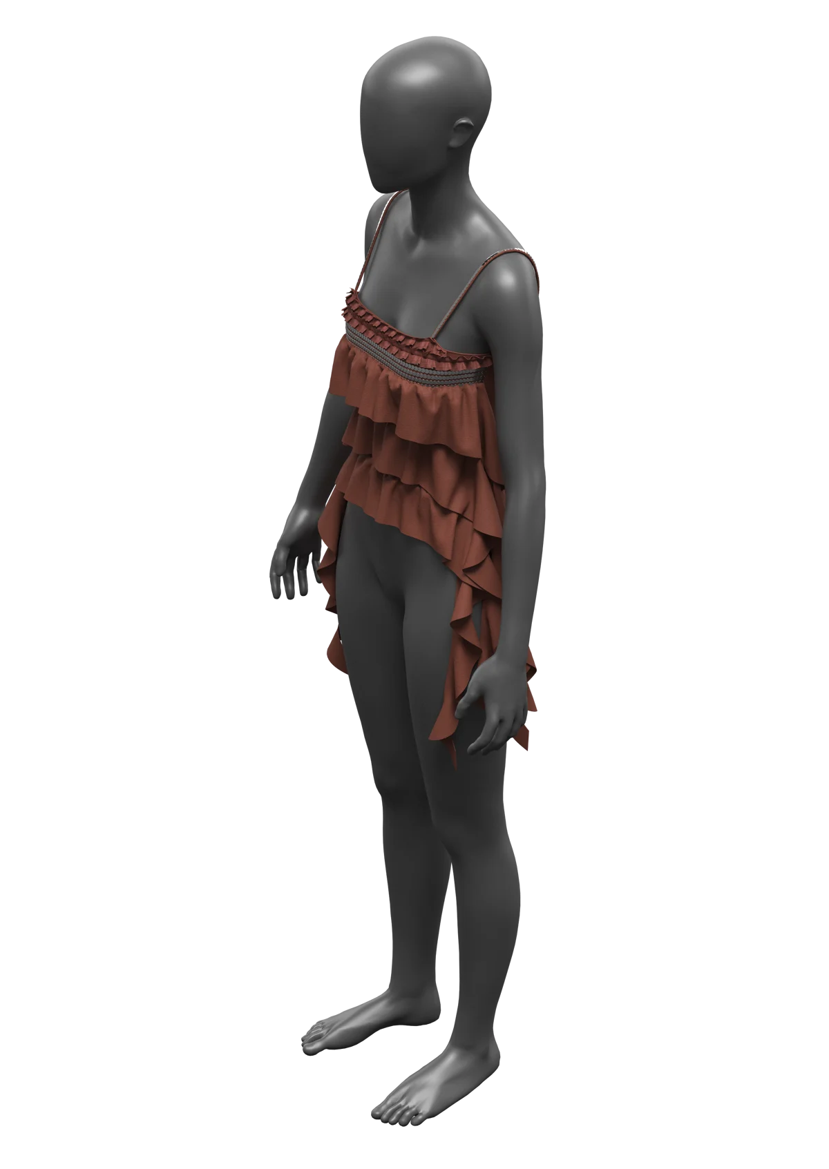 Ruffle top | 3D Model - CONNECT
