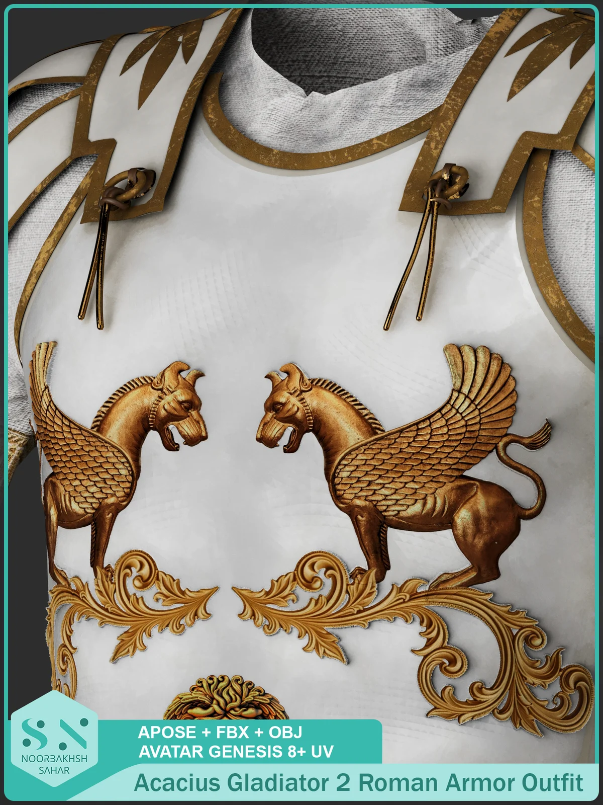 Acacius Gladiator II Roman Armor outfit | 3D Model - CONNECT