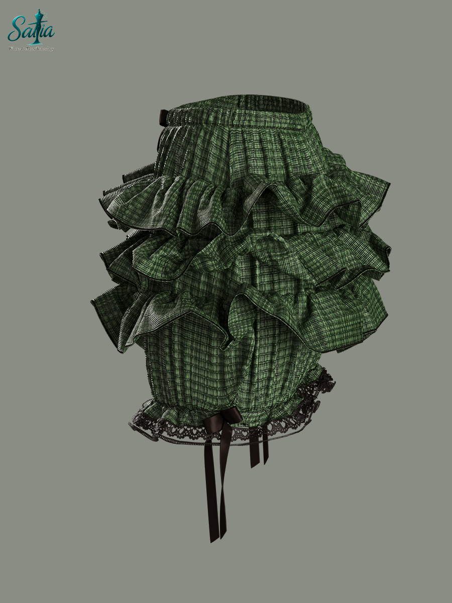 Green Ruffled Bloomers | 3D Model - CONNECT