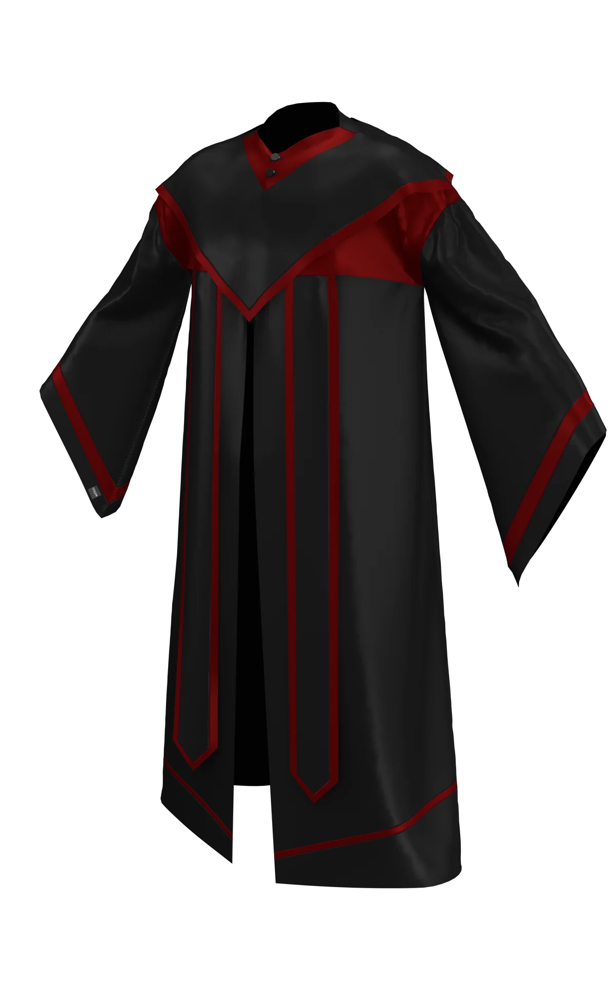 Graduation Robe with Custom Stole – Academic Cerem | 3D Model - CONNECT