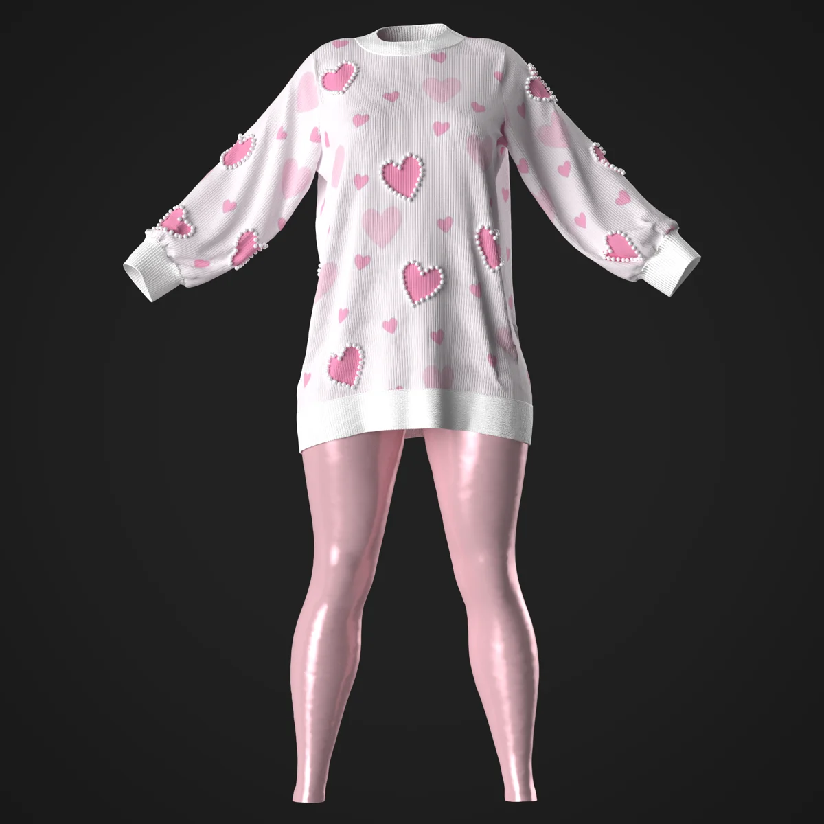 Pink Dress 01 | 3D Model - CONNECT