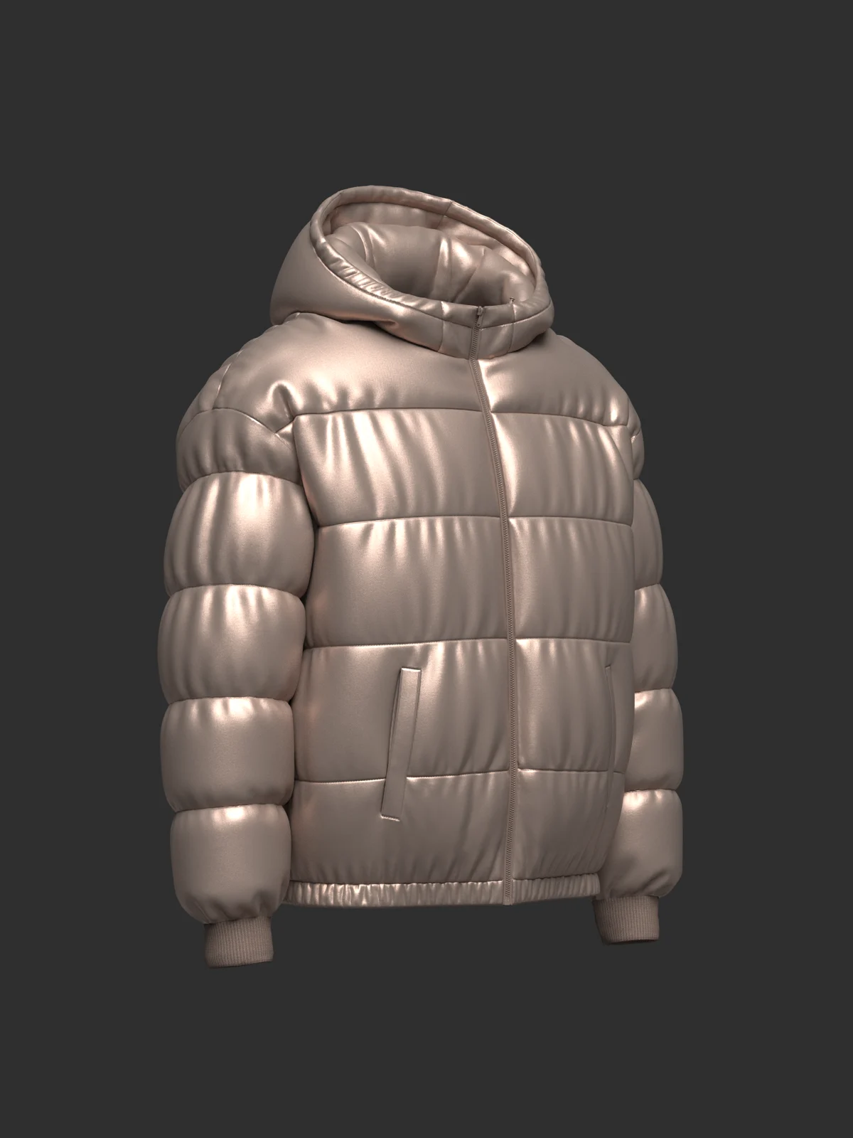 Men's Puffer Jacket | 3D Model - CONNECT