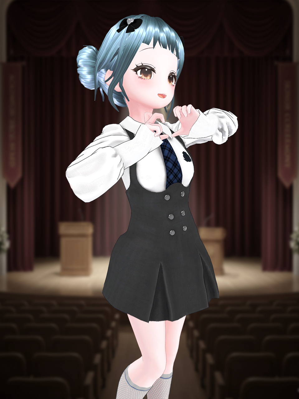 [Lucy] Button Up School Outfit | VRChat - CONNECT Gamewear