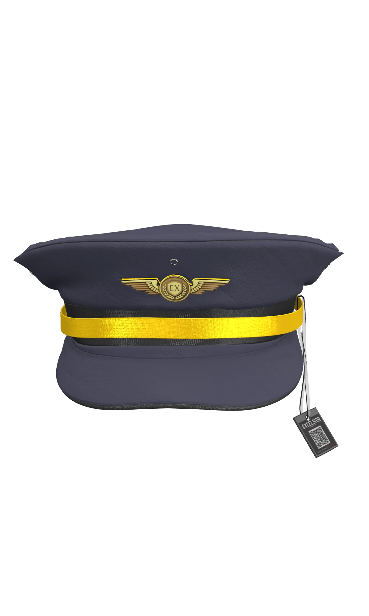 Aviation Pilot Officer Cap | 3D Model - CONNECT