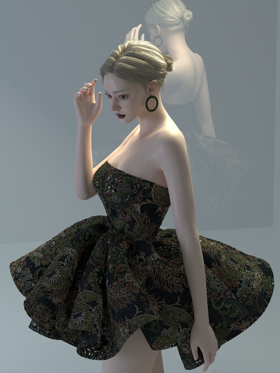 cocktail dress | 3D Model - CONNECT