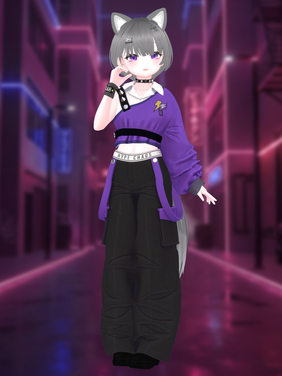 [Lucy] Midnight Punk Streetwear | VRChat - CONNECT Gamewear