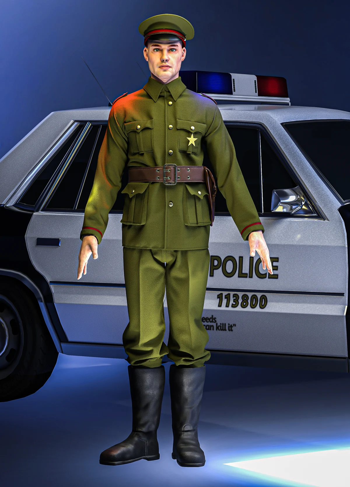 Police man Uniform | 3D Model - CONNECT