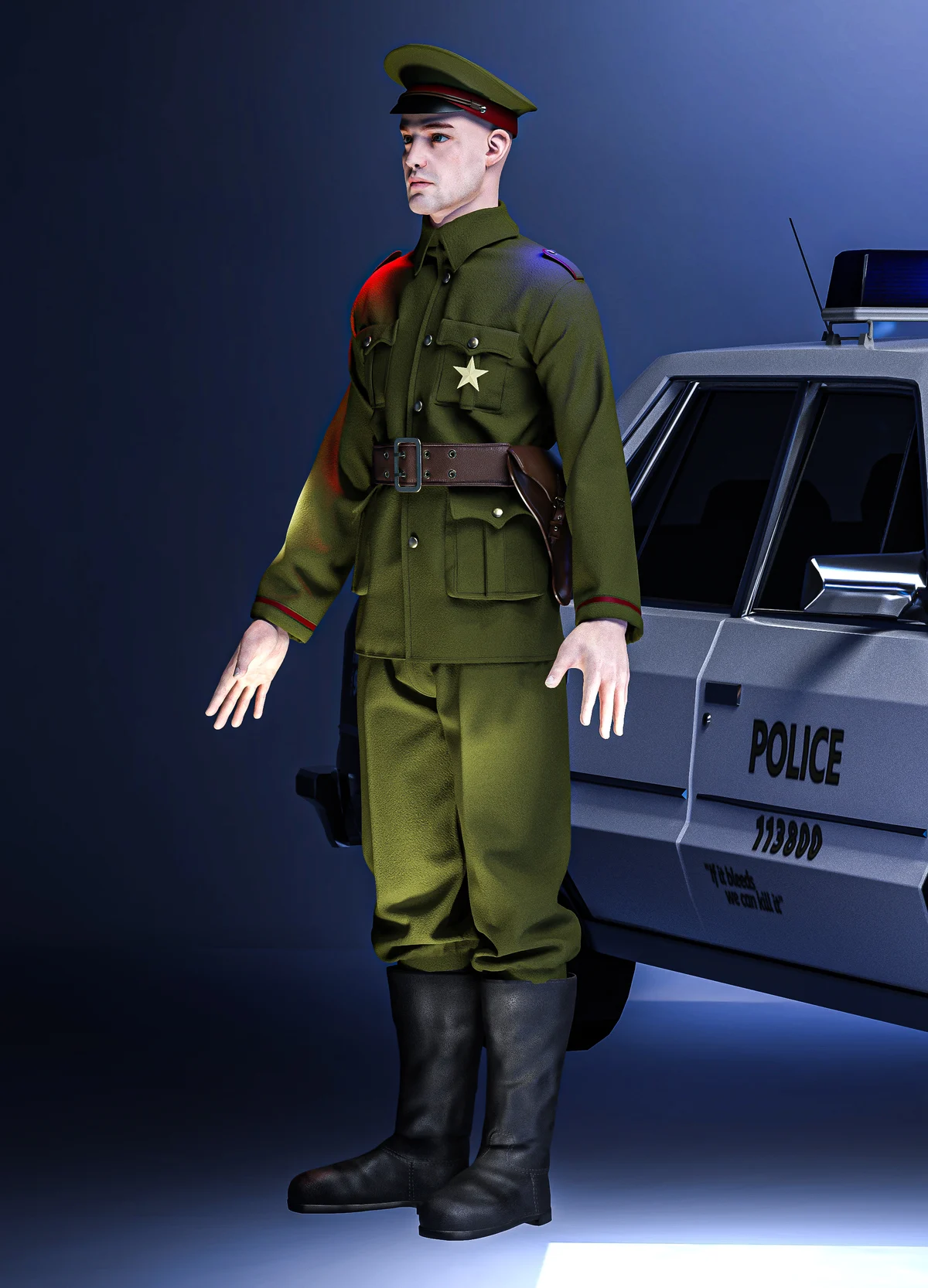 Police man Uniform | 3D Model - CONNECT