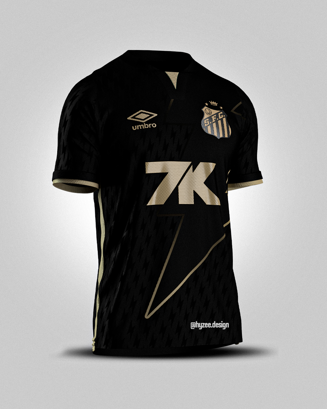 Santos FC ユニフォーム ブラック 半袖 Santos FC | Concept Kit Umbro x Santos FC | 3D Model - CONNECT