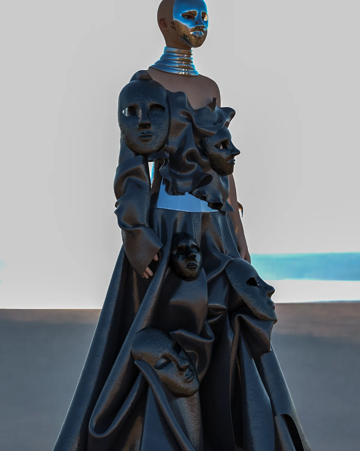 MASKS BLACK | 3D Model - CONNECT