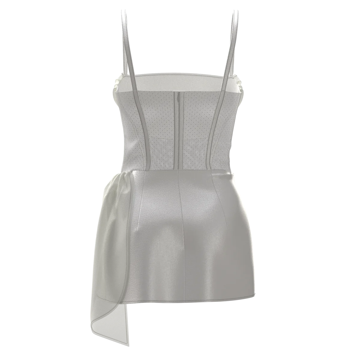 Dress_White_no avatar | 3D Model - CONNECT
