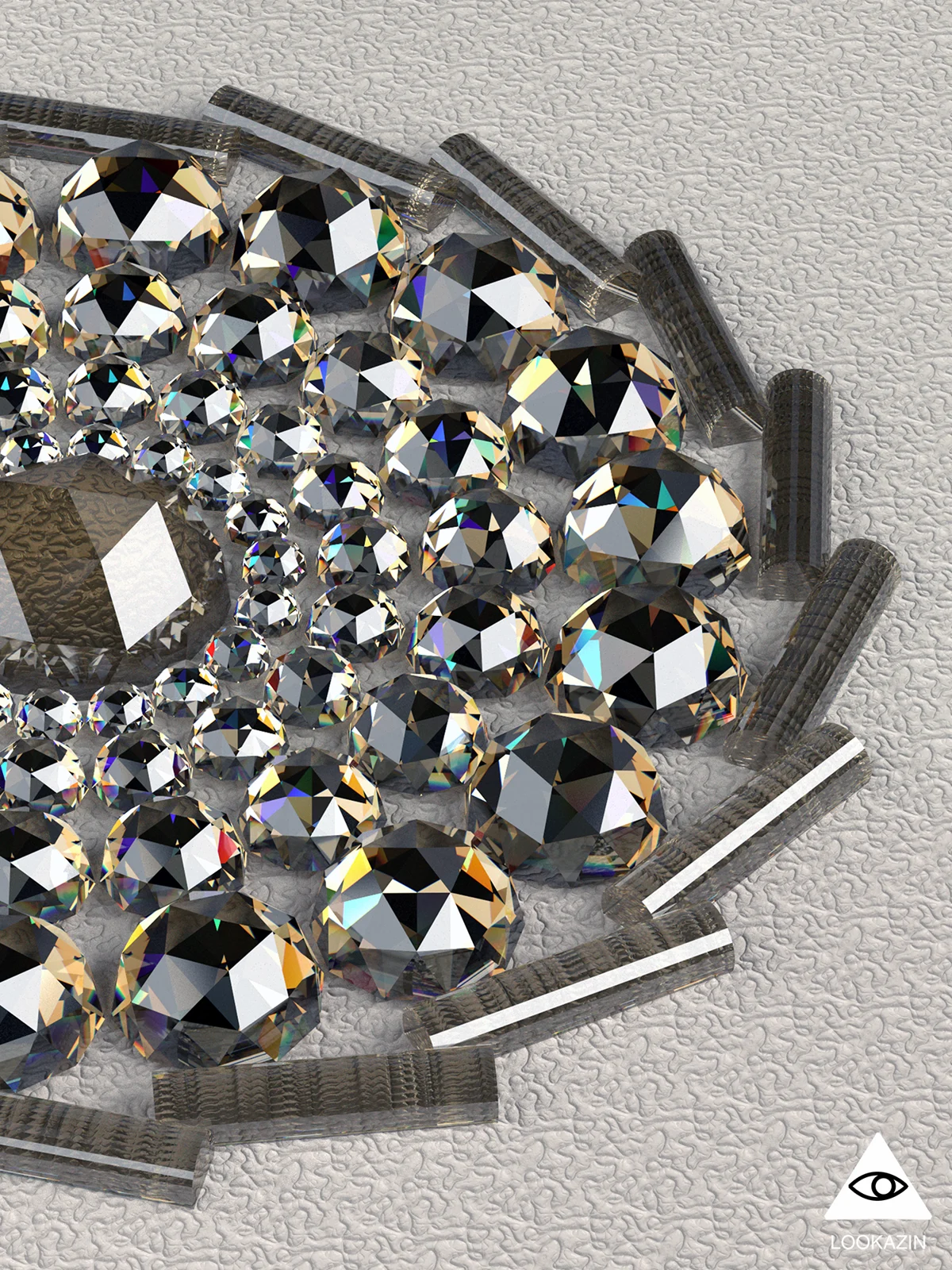 crystal_radial_round_rhinestone_02 | 3D Model - CONNECT