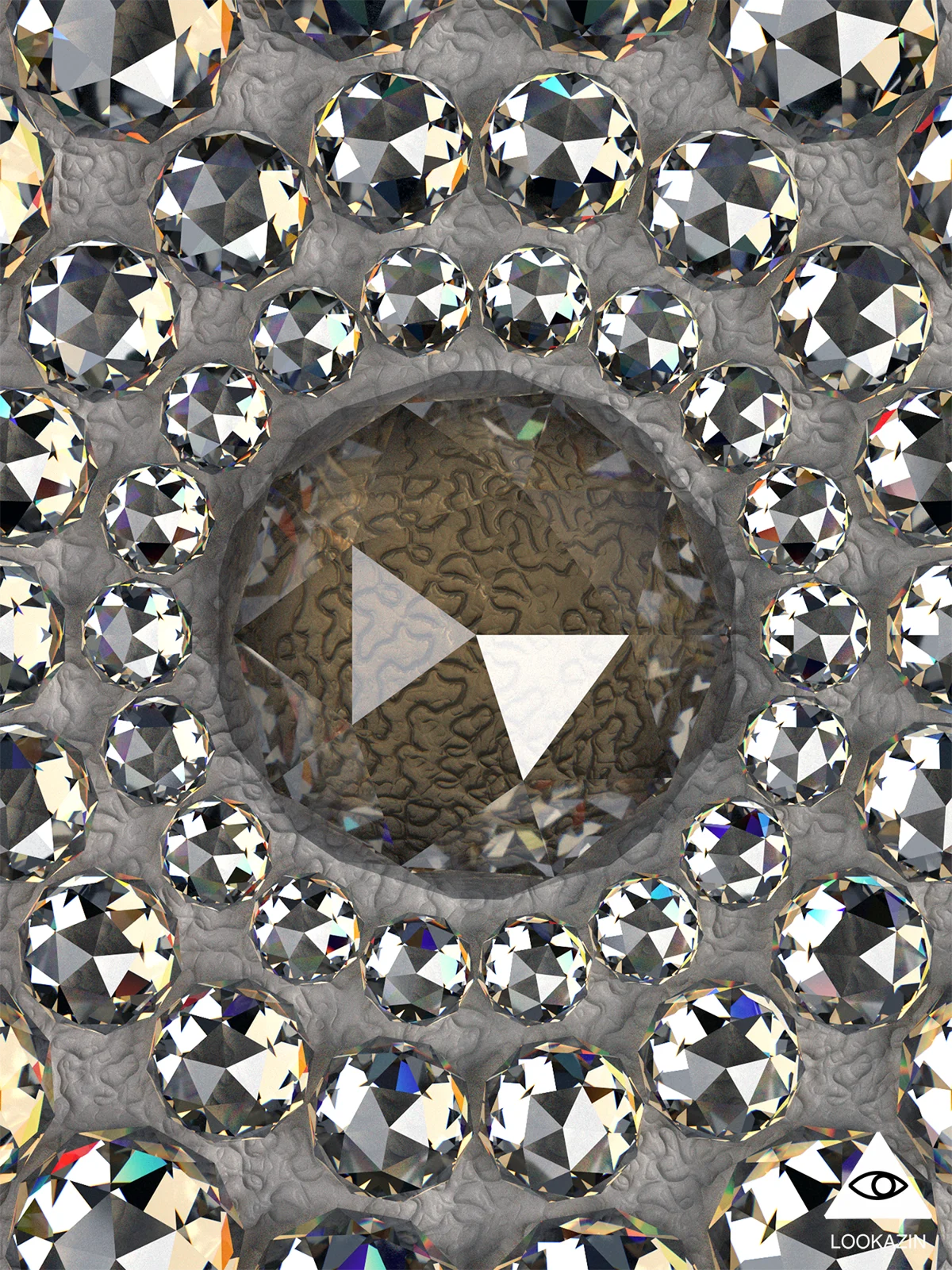 crystal_radial_round_rhinestone_02 | 3D Model - CONNECT