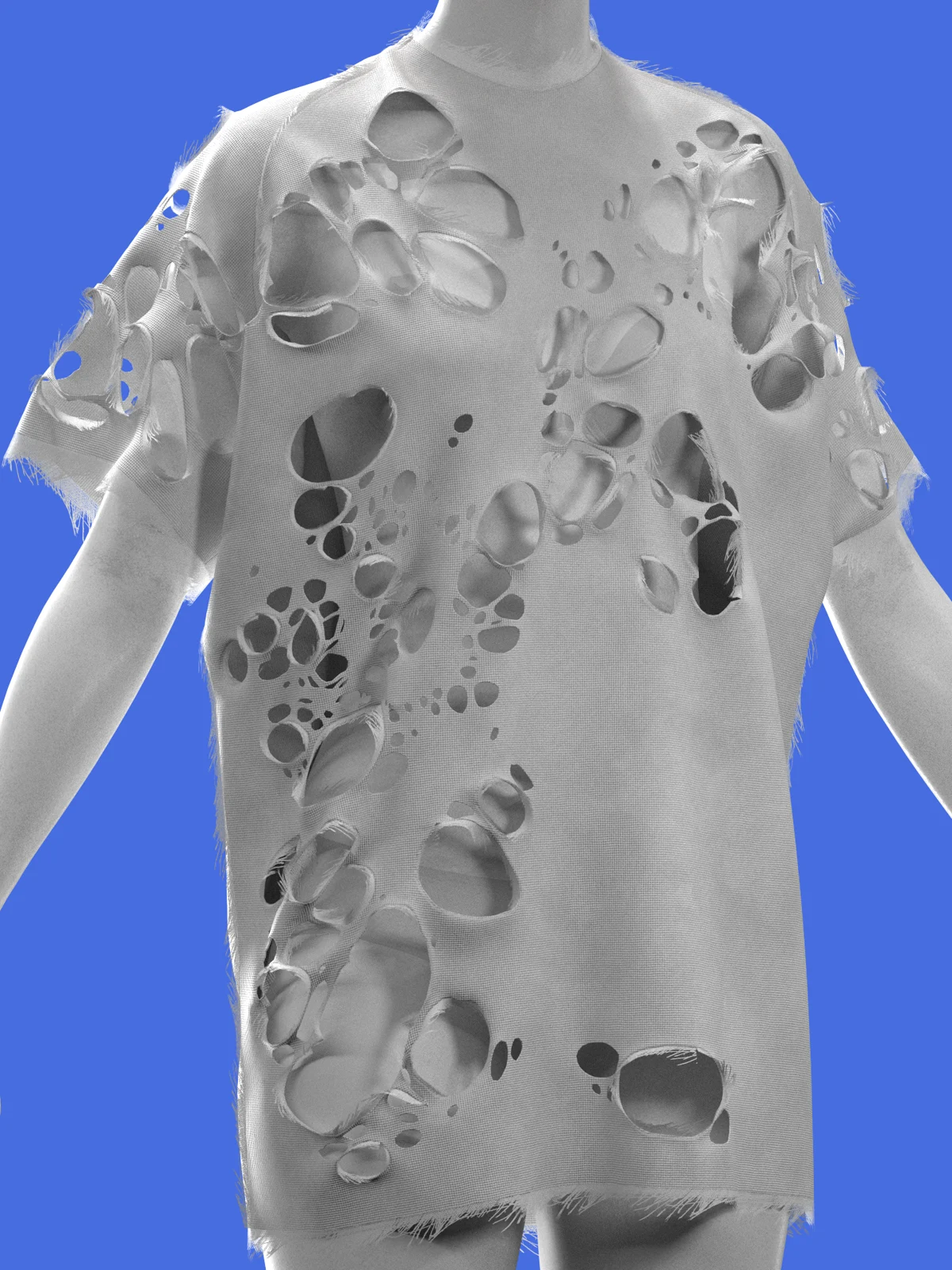 ripped distressed tshirt | 3D Model - CONNECT