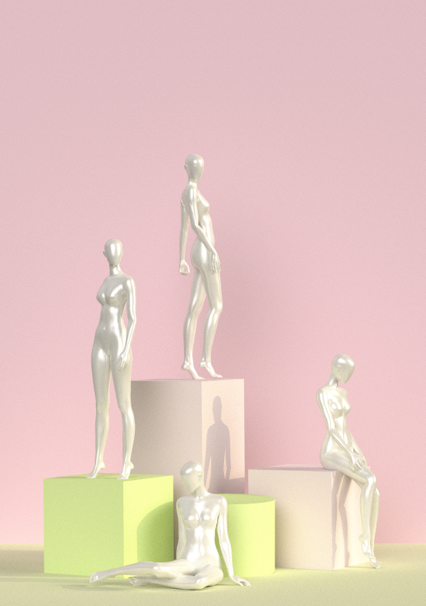 SCENE 4 (PINK-GREEN) | 3D Model - CONNECT