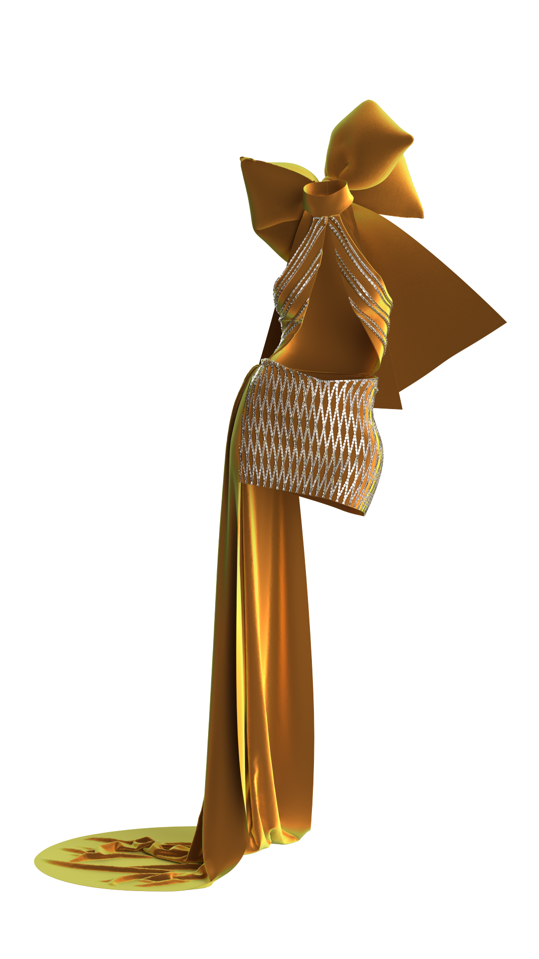 Gilded Eclipse Gown | 3D Model - CONNECT