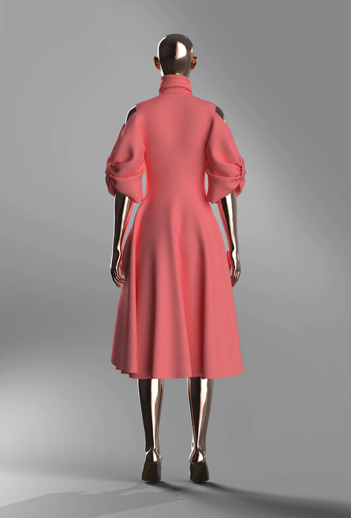 Pink Knot Sleeve Dress 3D Model | 3D Model - CONNECT