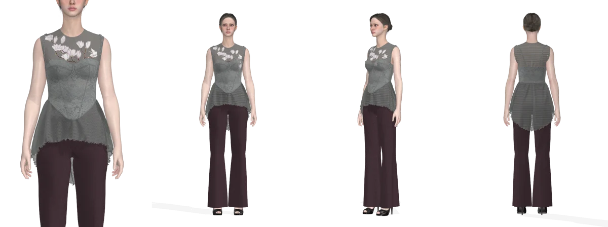Look in flat lay | 3D Model - CONNECT