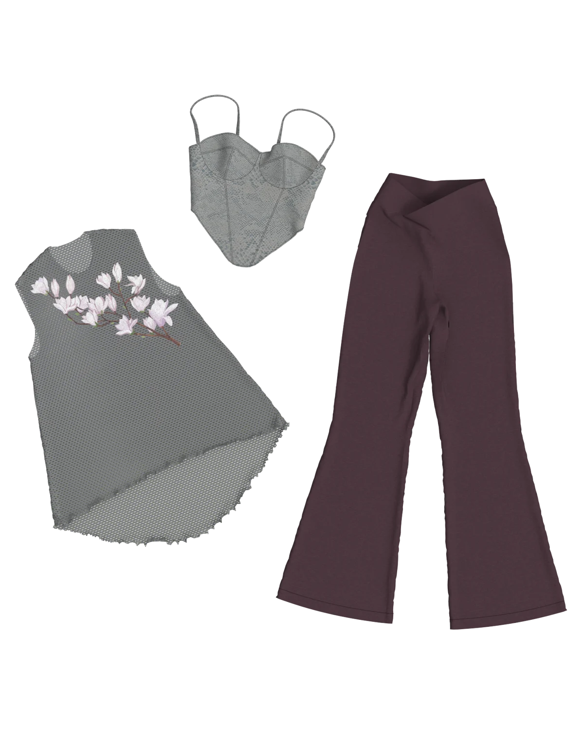 Look in flat lay | 3D Model - CONNECT